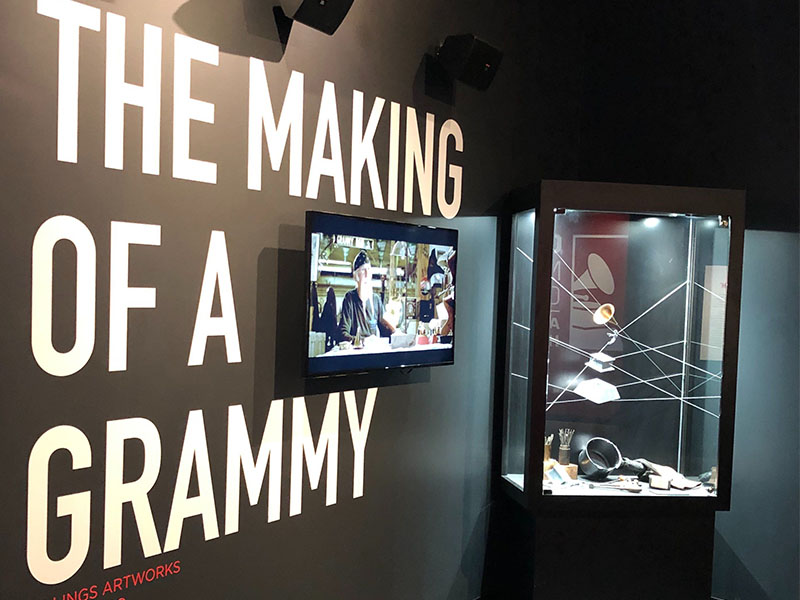 Grammy Museum display by Temeka Group