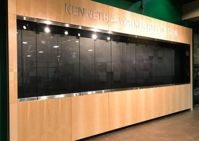 Kenneth A. Walker Hall of Fame Timeline display created by Temeka Group