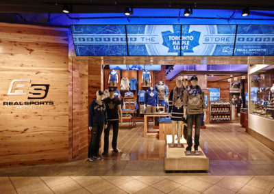 Toronto Maple Leafs Team Store retail display by Temeka Group